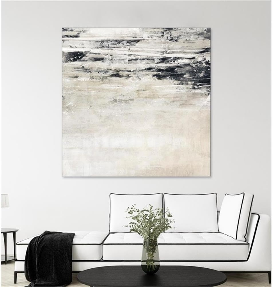 Pemberly Row 54x54 Rising Wave Art Canvas Print, Multi-Color, Eco-Friendly Materials, Fade Resistant Inks, 1.5 in Deep Wood Stretcher Bars, Ready-to-Assemble Wall Art for Home Decor