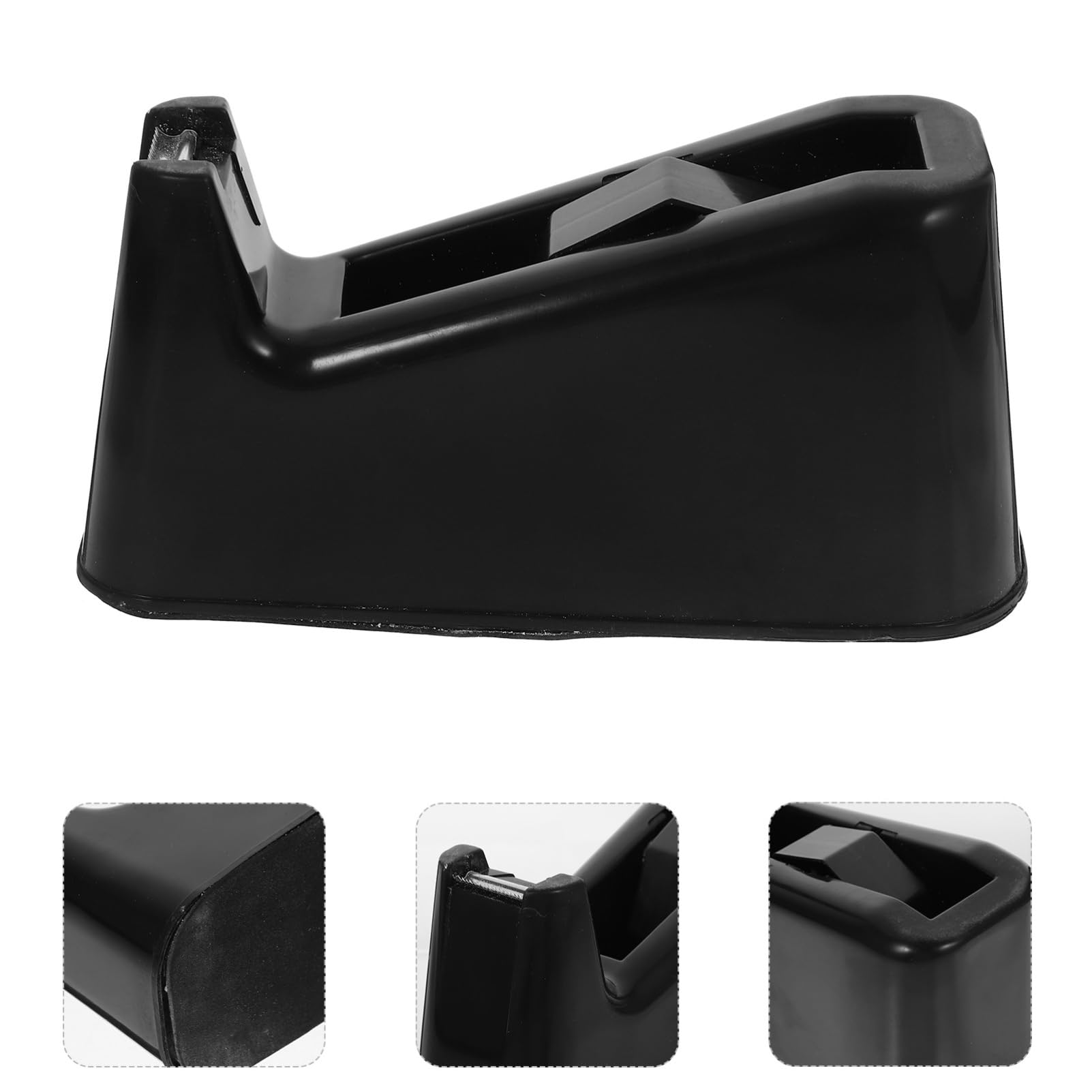 HOMSFOU 2 Piezas Dispensador de Cinta Adhesiva de Escritorio Cortadora de Cinta Reutilizable Soporte Portátil para Oficina Diseño Elegante y Práctico para y Trabajo