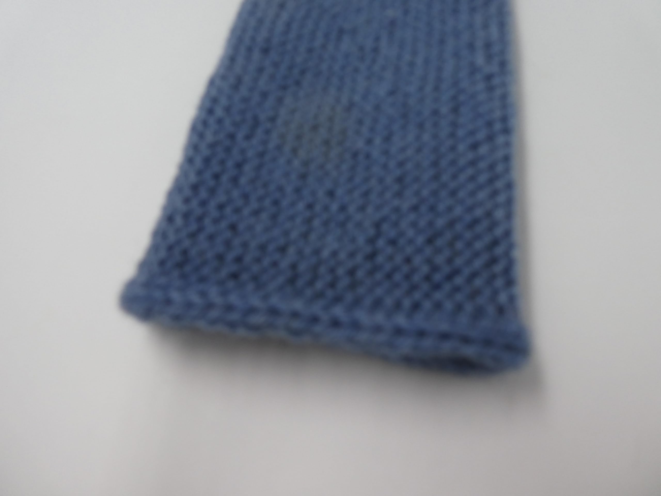 1 Paar Handgestrickte Pulswärmer mit schönem Muster, Blau, Merino-Qulität, Angelika Patschi