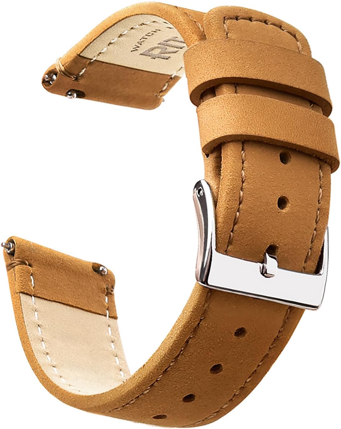 RitcheQuick Release Leather Watch Band Leather Watch Strap 18mm 19mm 20mm 21mm 22mm 23mm or 24mm for Men and Women, Valentine's day gifts for him or her
