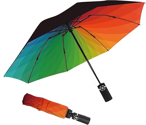 Miniatura 2 de SIEPASA Paraguas invertido, paraguas compacto grande resistente al viento para lluvia y sol, paraguas inverso compacto, paraguas plegable de viaje