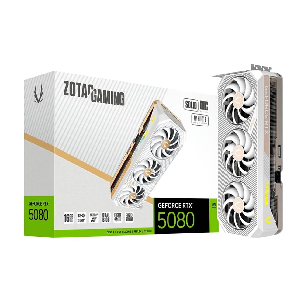 【中古】ZOTAC RTX 5080 SOLID OC White Amazon.in: Buy ZOTAC Gaming GeForce RTX 5080 Solid OC Graphics