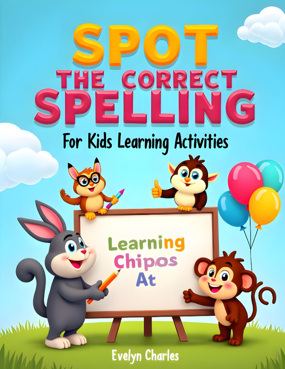 Spot The Corret Spelling - Children Puzzle Activities Book