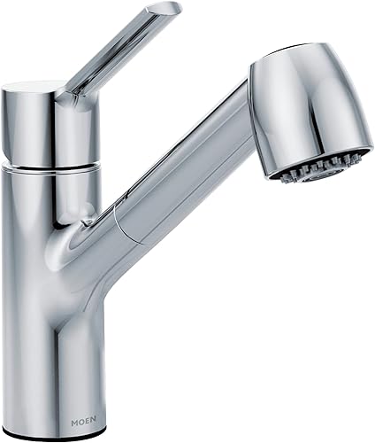 Moen 7585C Method Grifo de cocina moderno extraíble de una manija con limpieza eléctrica, cromado