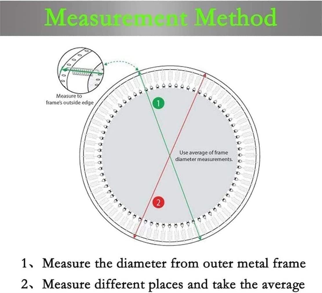 LXUKYG Round Jumping Mats,Compatible with Round Frames,Trampoline Mat Replacement Jumping Pad Bounce Mats for Round Trampoline Accessories