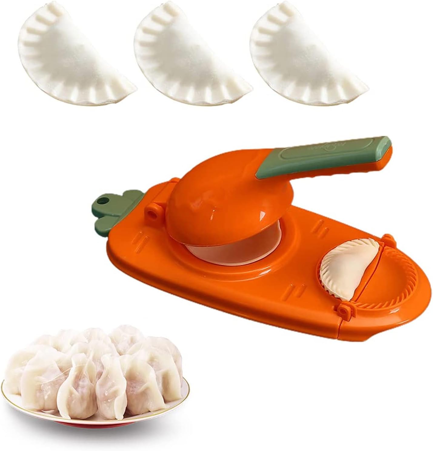 KnjoFly New Dumpling Mold Pressure 2 in 1, 2 in 1 Dumpling