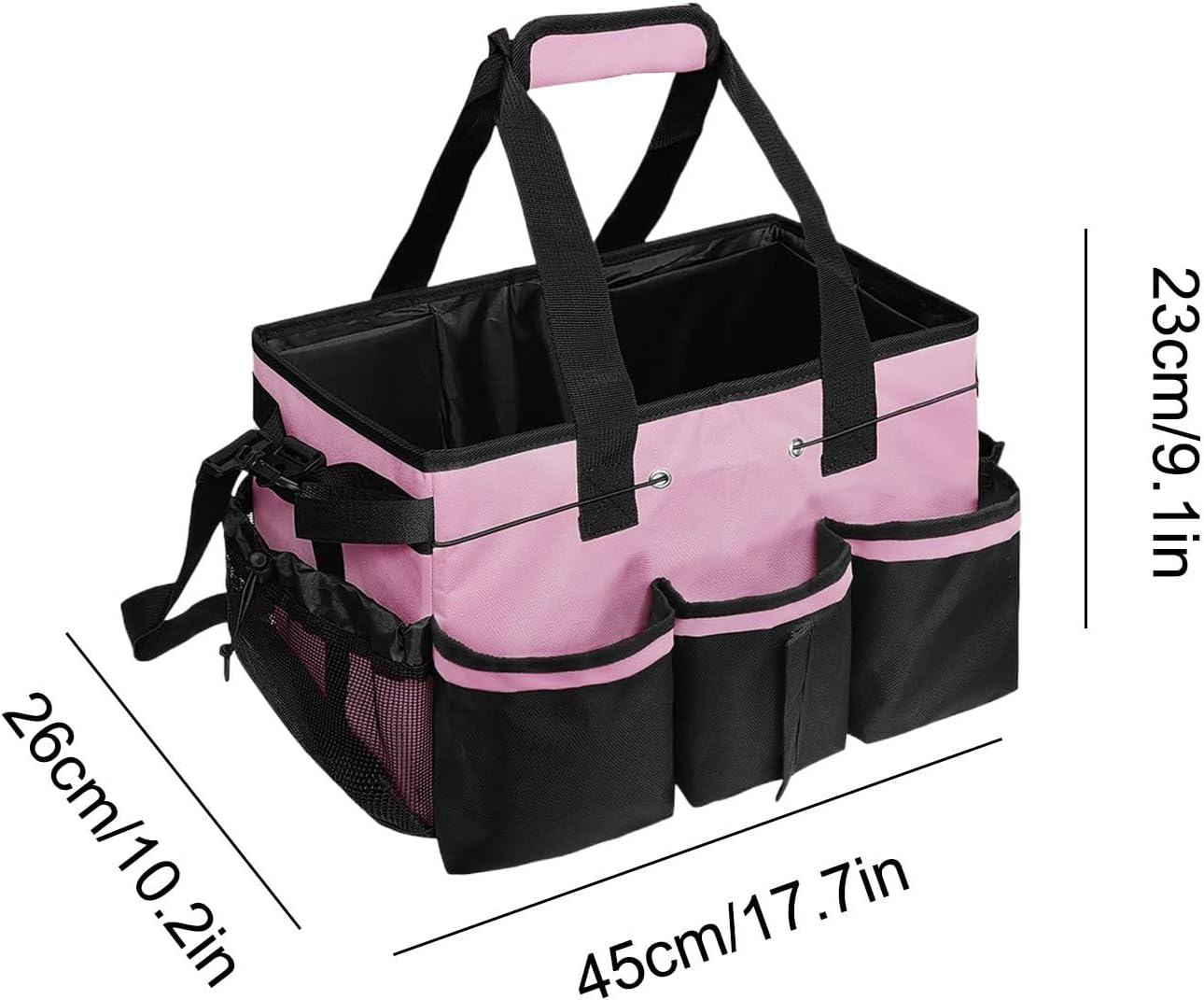 クリーニング用品バッグ - クリーニングサプライトート,収納ツール ウェアラブルオーガナイザー バスルーム 寮 台所 車内 ダイニン