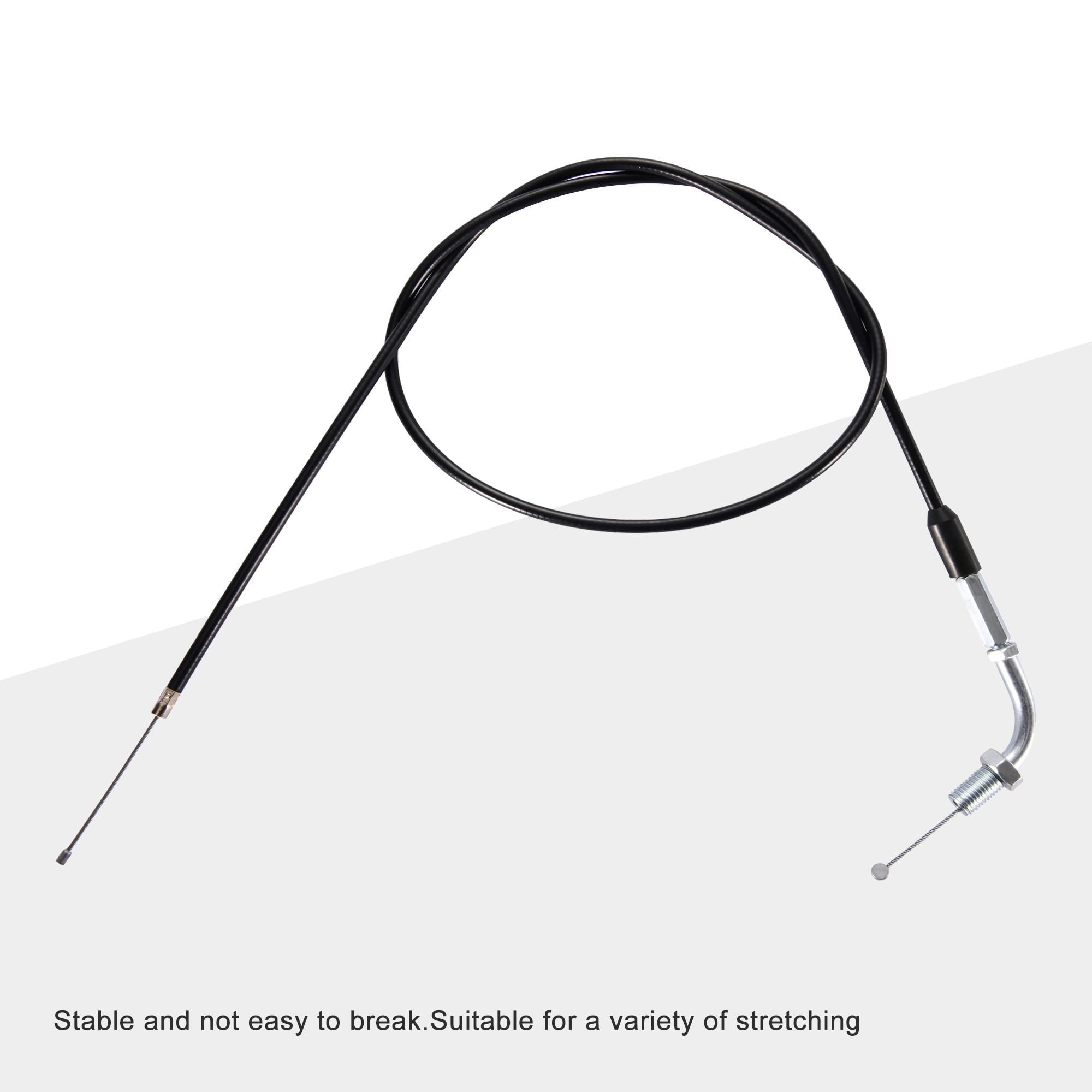 Cable Accelerateur Debroussailleuse FortuneGlobe Kit Câble Accélérateur Universel 2x 2,5m 1,2mm Avec Cable Motoculteur