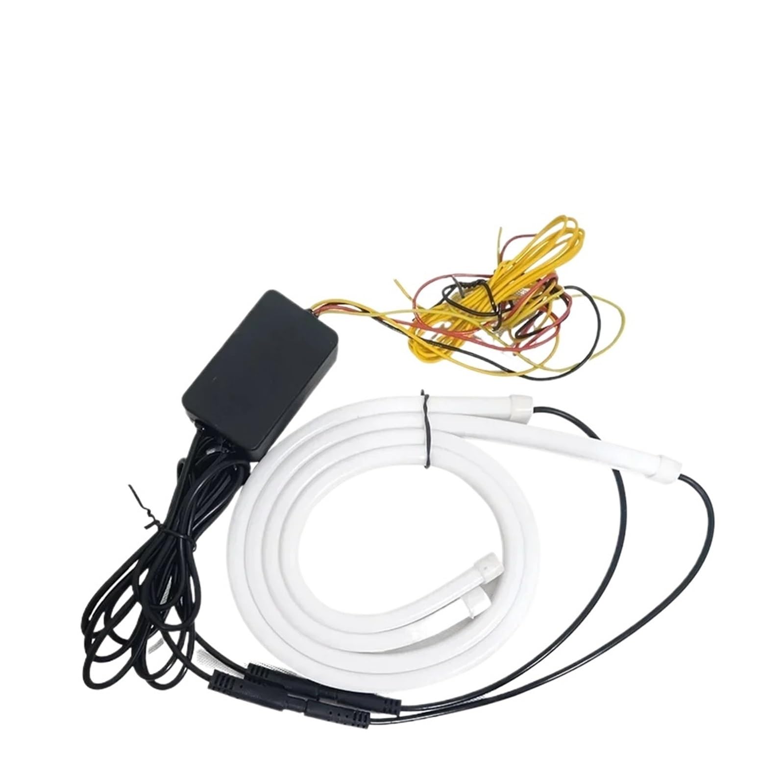 Kit halo para faross Tira Led RGB Drl Para Coche Luz Circulación Diurna Faros Luces Señal Giro Variable Aplicación 12V/Control Remoto Automóviles Faros Angel Eyes para coche