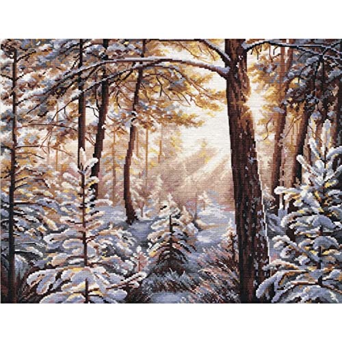Broderie point de croix Frost et le soleil MARUSSIA kit canevas 38x30