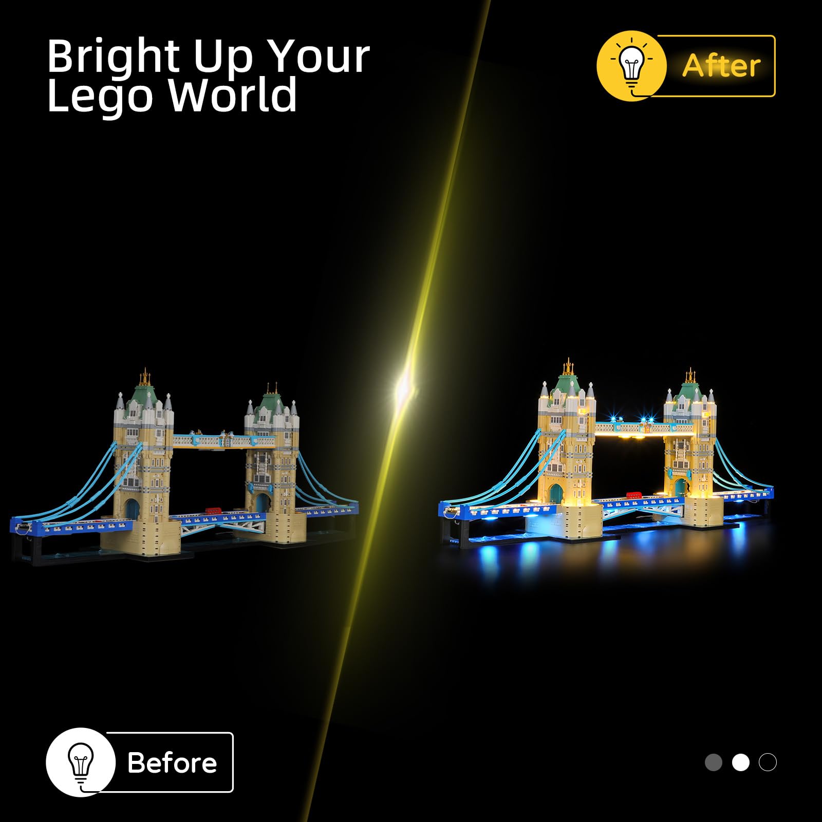 YEABRICKS Światło LED do Lego-21067 Architecture Tower Bridge Model klocków (zestaw LEGO nie jest dołączony)