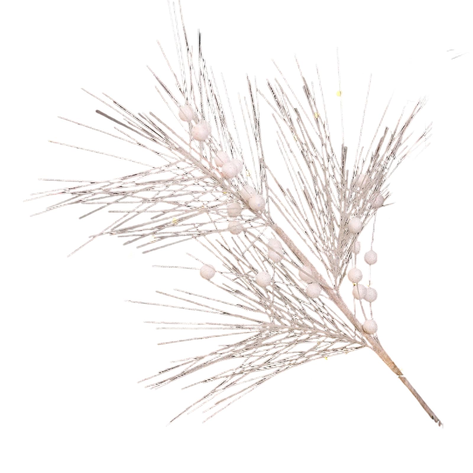 Nucelit Glittering Artificial Plant Branch Shatterproof Christmas Tree Decoration for Holiday Trees Wreath Decoration Christmas Tree Top