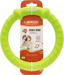 LaRoo Dog Frisbee, Dog Fitness Ring, Water Toy, Indestructible Float Dog Disc Flying Disc Toy, Summer Pet Training for Medium and Small Dogs product image