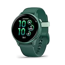 Garmin vívoactive 6, Smartwatch AMOLED 1,2″ (2.000 nit), Cassa 42mm, Musica, GarminPay, +80 Sport, GPS, Cardio, Coach, Dinamiche di corsa, App Mobility, Autonomia 11 giorni (Jasper Green)