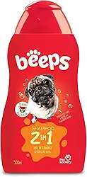 Beeps Shampoo 2 em 1 Pelos Curtos 500ml Beeps para Cães, Pet Society