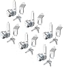 6 Pcs Toolbox Lock with Keys, 1-1/8 Cam Locks Keyed Alike, Truck Toolbox Lock Replacement, Secure File Drawer Cabinet Locks with Keys, Zinc Alloy