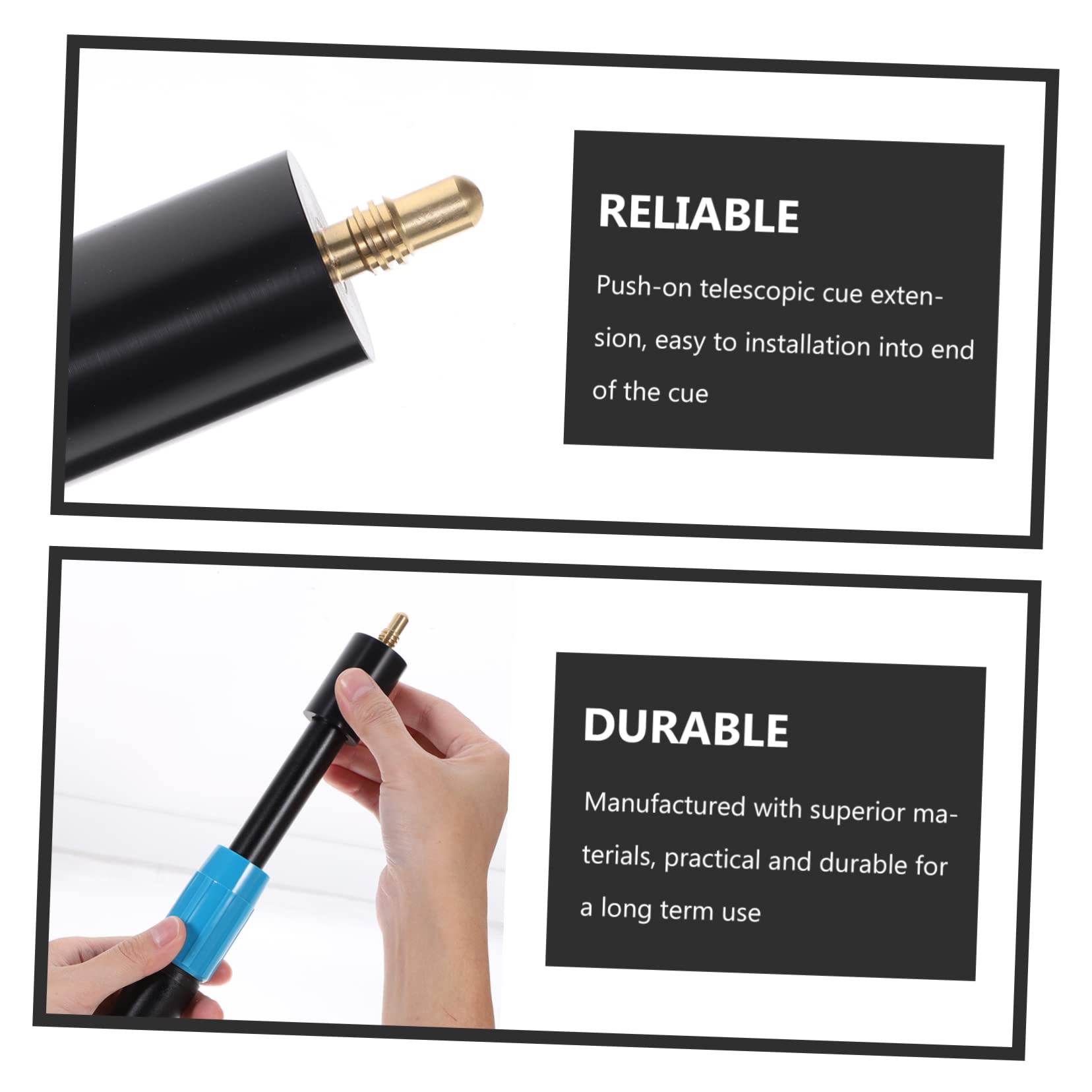 HANABASS Rallonge De Queue De Billard Poignée D'extension De Billard Boules De Billard Tige D'extension De Queue Rallonge De Billard Télescopique Accessoires De Billard Plastique