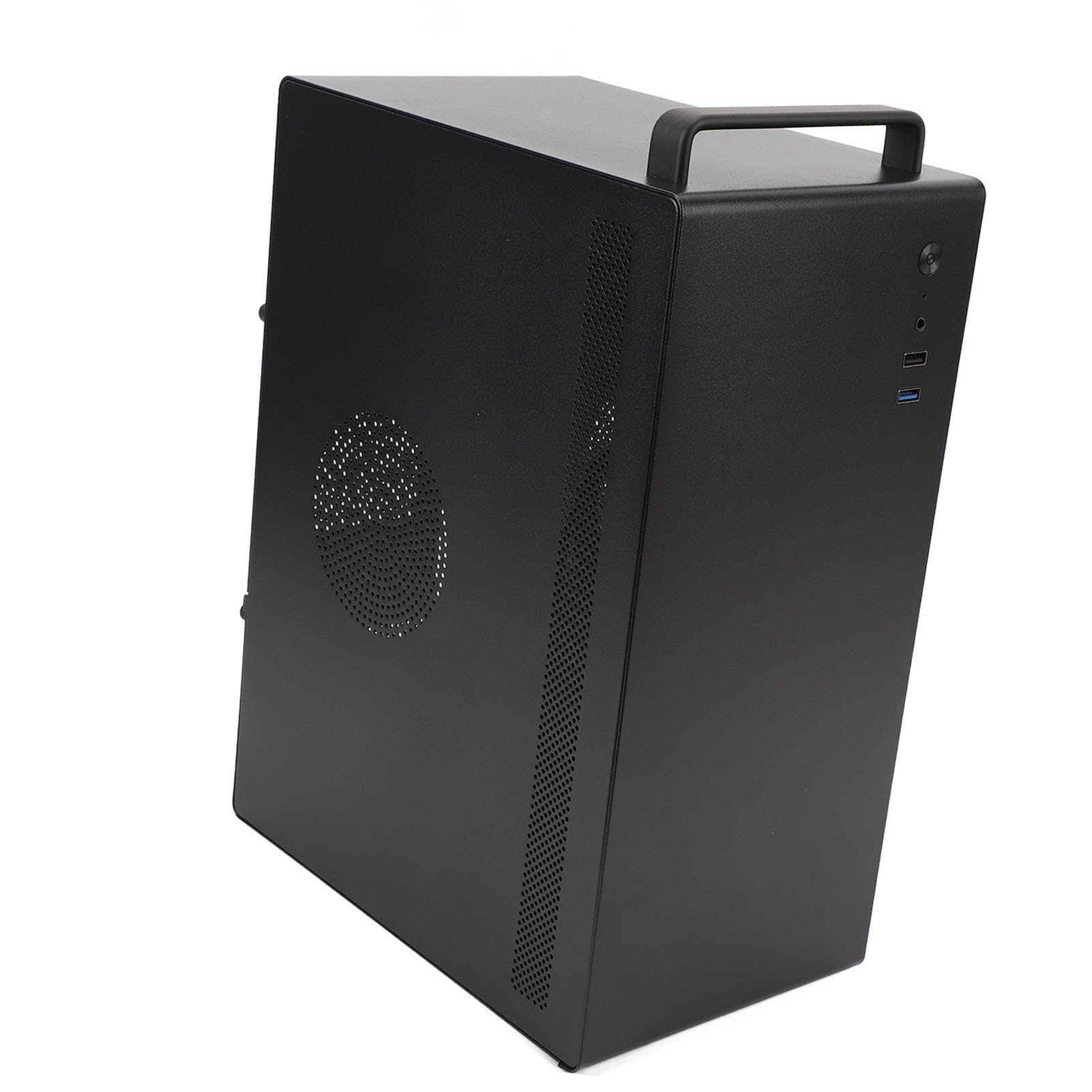 Asixxsix Obudowa Komputera Micro ATX ITX, Obsługuje Dysk SSD HDD z Płytą stalową 0,6 Mm dla Płyt Głównych Micro ATX ITX