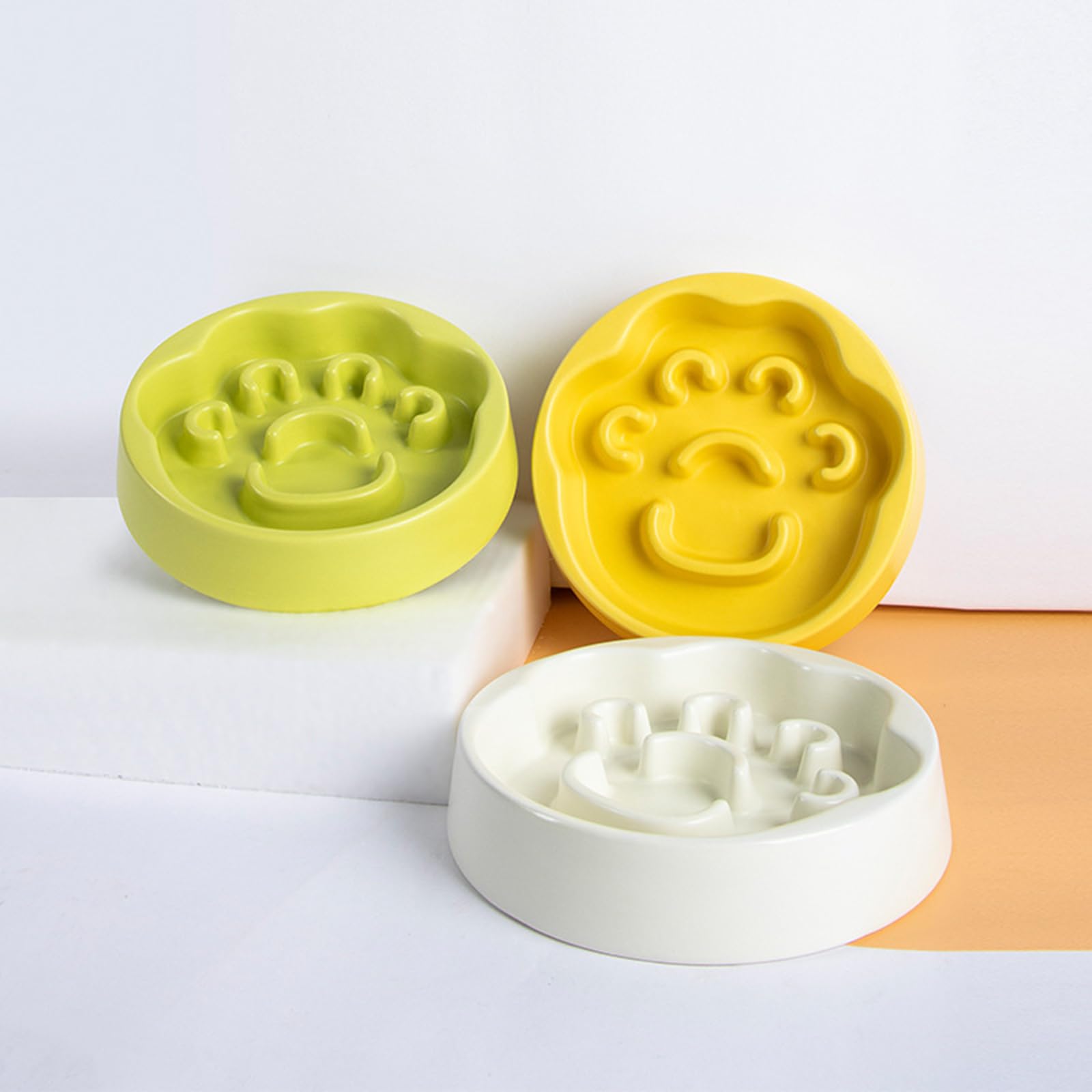 Gamelle anti-cale pour animal domestique - Gamelle en céramique de grande capacité - Distributeur de nourriture pour animaux de compagnie