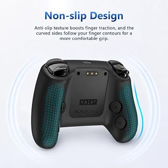 Steam Controller 2 2026用ケースカバー ソフトシリコンプロテクターカバースキンケース Steam Controller 2用、傷防止性、耐衝撃性、ブラック