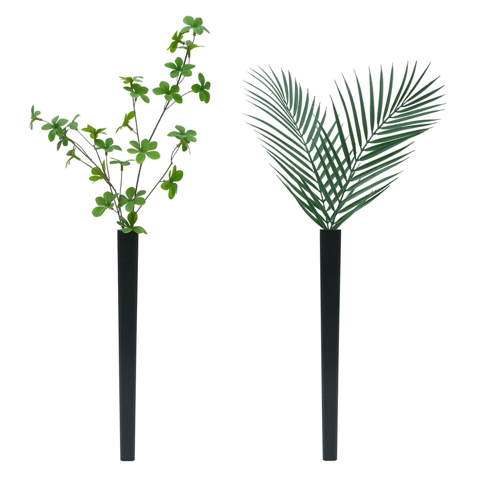 Wood Wall Planter Set of 2, Wooden Wall Art Decor for Hydroponics Plants, Dried Flowers, Faux Greenery, Modern Farmhouse Indoor Wood Hanging Vase for