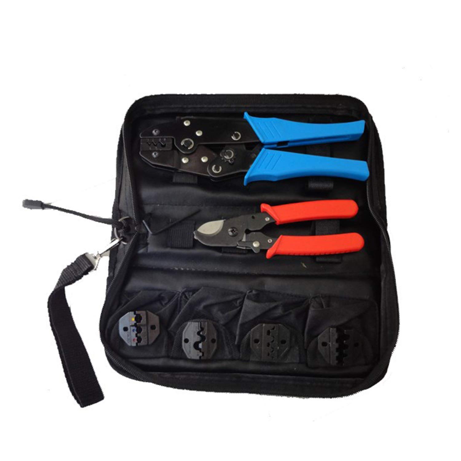Crimpadora Terminales, Alicates de crimpeado, kit de herramientas combinadas multifuncionales, minipaquete, juego de herramientas manuales combinadas, bolsa de herramientas, pelacables multifuncional