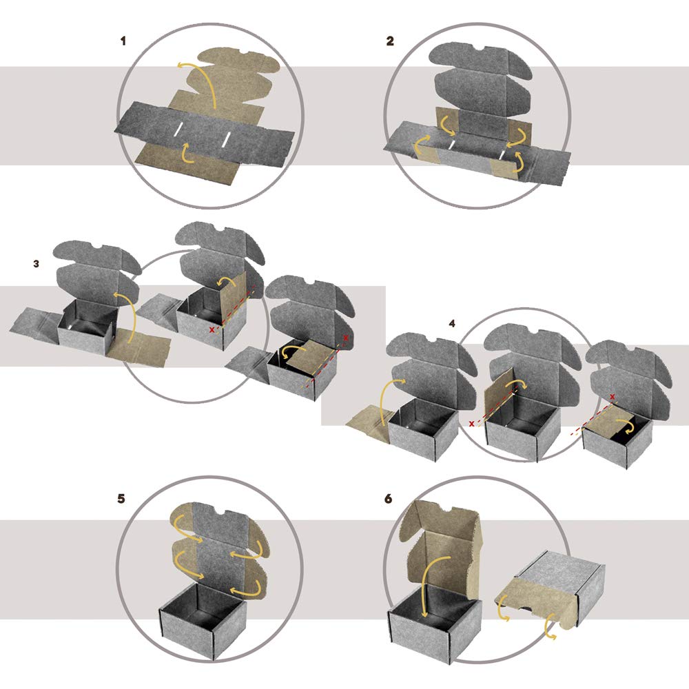 Pack 20 Cajas Cartón Kraft Automontables con Tapa – Doble Pared, Resistentes para Envíos, Ecommerce y Mensajería con medidas 13x15x4 cm