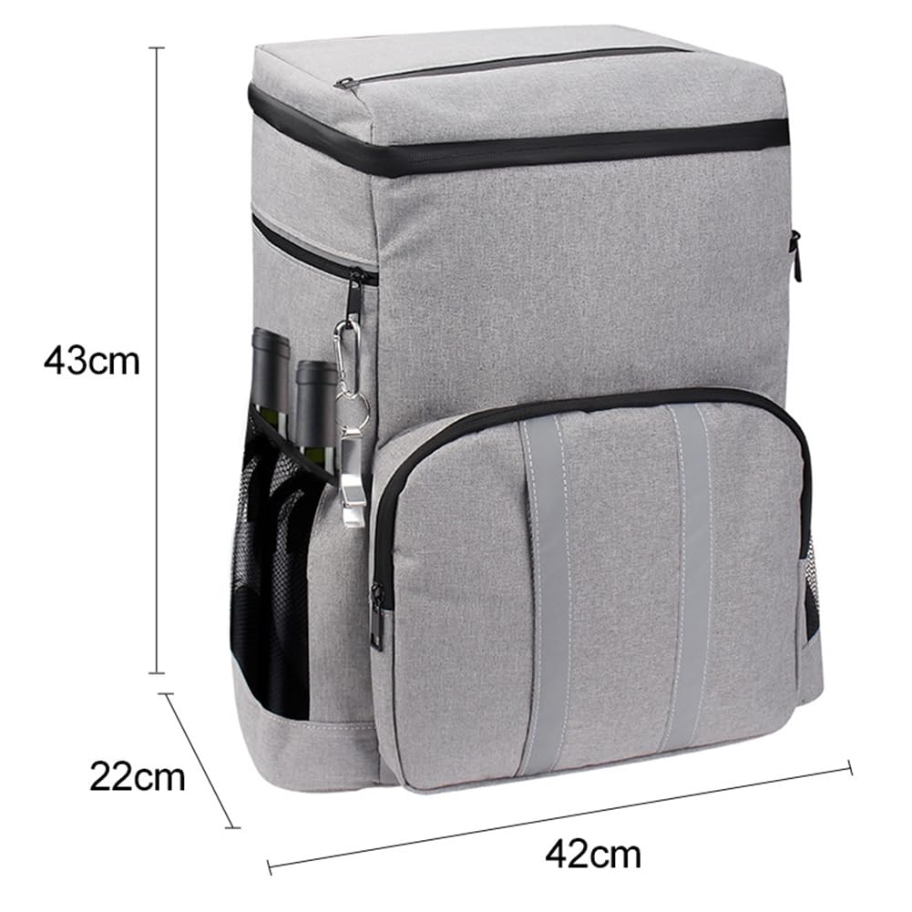 Mochila más fresca, bolsas térmicas aisladas de 20 litros para acampar, tela Oxford, mochilas de picnic a prueba de fugas con múltiples bolsillos para mujeres, senderismo, camping, picnic, actividad