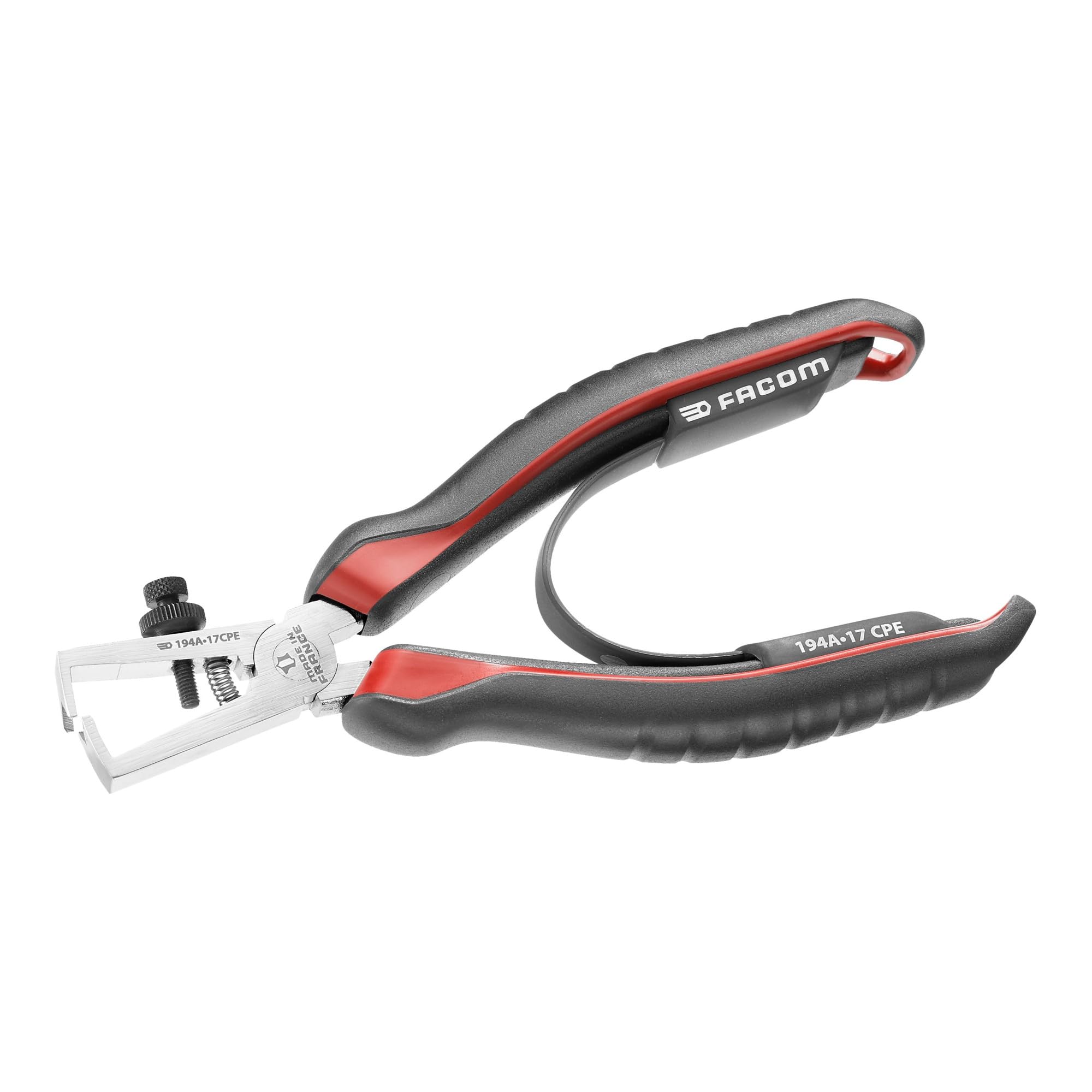 FACOM Pinza spellafili con taglio filo da 0,5 a 6 mm, materiale lega di acciaio al carbonio, manico ergonomico bimateriale 194A.17CPE