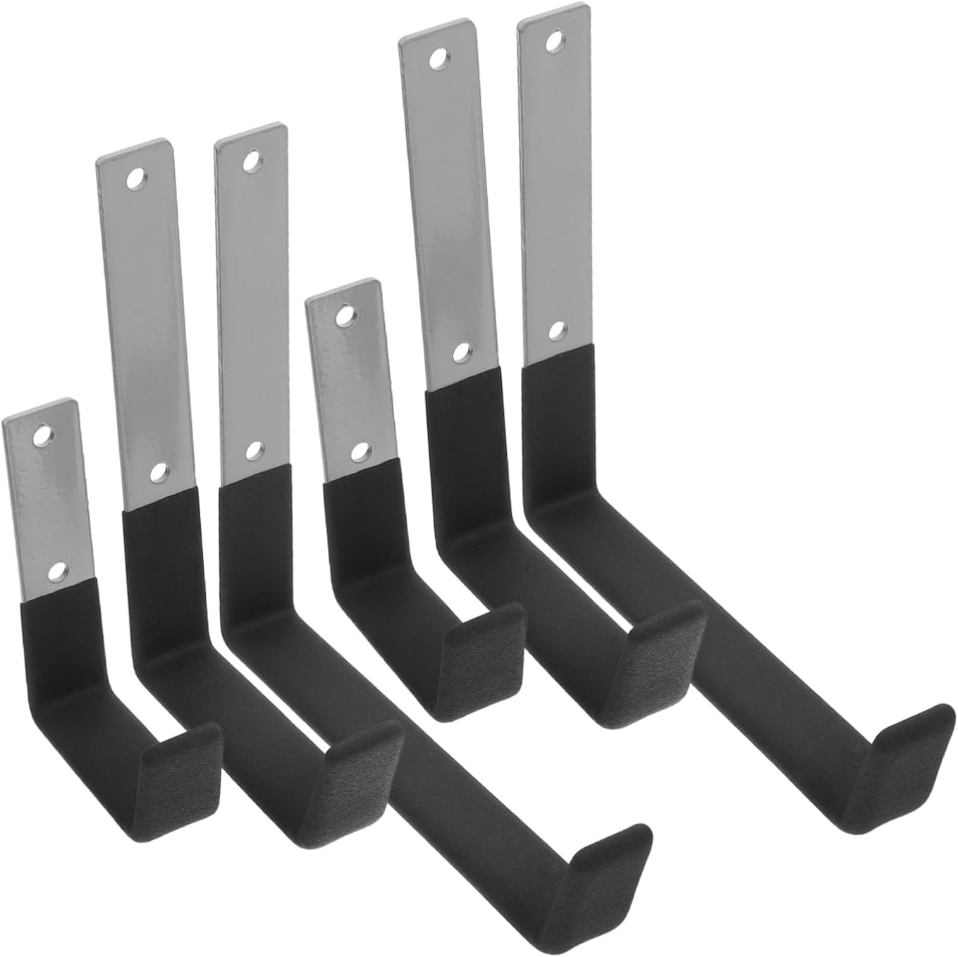 DOITOOL 6pcs Heavy Duty Wall Hooks Garage Storage for Organizing Ladders Tools and Equipment Construction Coating for Secure Hanging