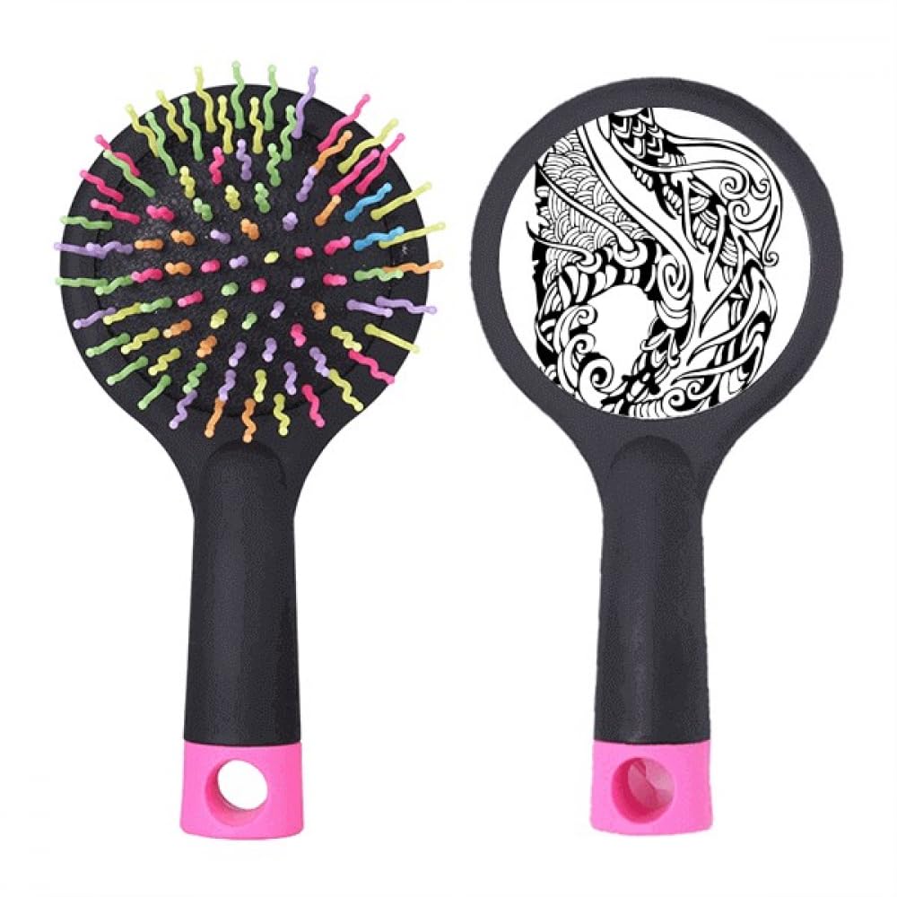 Brosse à cheveux démêlante anti-casse nœuds base coussin dragon