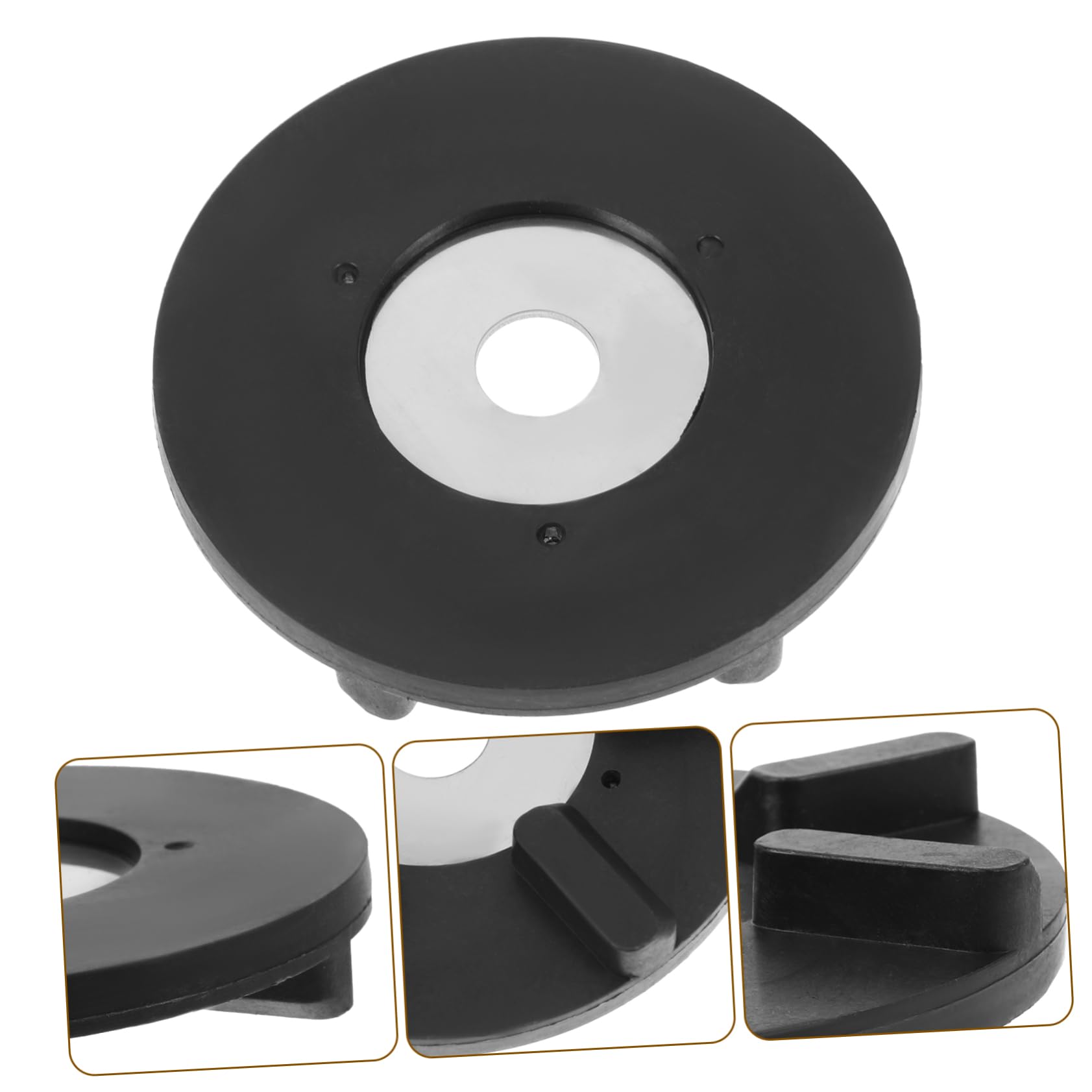 Generic Hair Removal Cutter Disc Deshedding Sanding Wheel Angled Trimming Machine Base Cat Brush for Shedding Washers for Screws Polishing Plate Slotting Angle Tool Discs Plastic Black