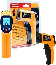 Termometro Industrial Culinaria a Laser Para Forno Freezer -50º A 380ºC Digital Sem Contato LCD Termômetro Infravermelho Pirômetro de Testador De Temperatura IR Industrial com Emissividade Ajustável