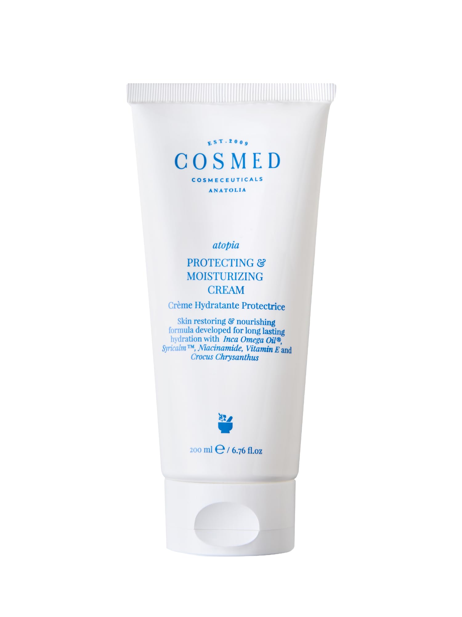 Cosmed Atopi Eğilimli Ciltler İçin Nemlendirici Yüz ve Vücut Bakım Kremi - Protecting & Moisturizing Cream - 200 ml
