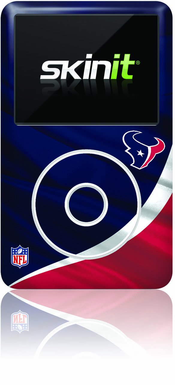 Skinit Decal MP3 Player Skin Compatible with iPod Classic (6th Gen) 80GB - Officially Licensed NFL Houston Texans Design