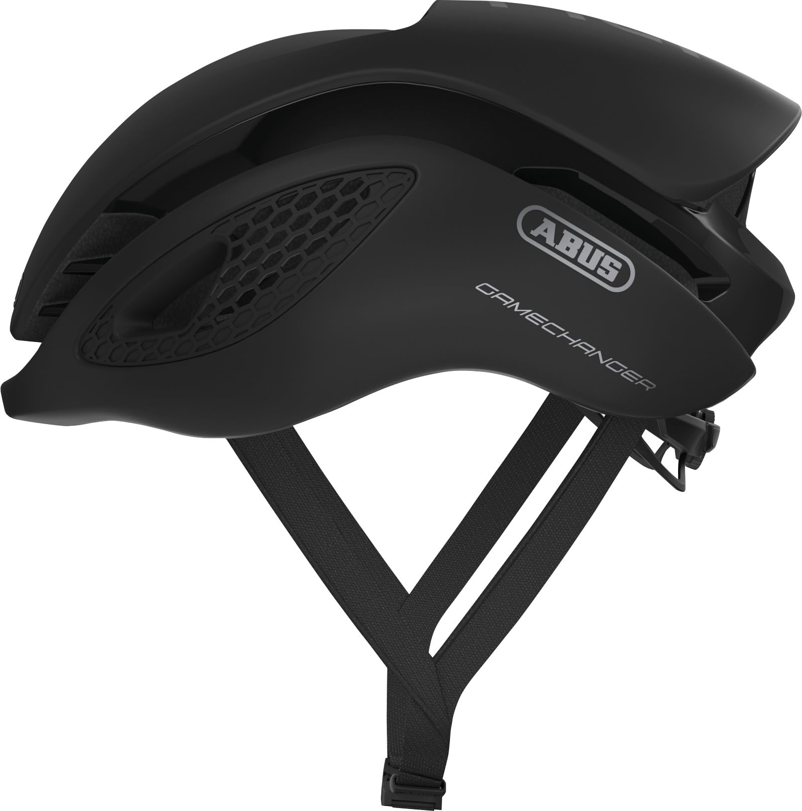 ABUS Kask Rowerowy GameChanger, Czarny Mat, Rozmiar L | Kask rowerowy z aerodynamicznymi paskami, systemem wentylacji, uchwytem na okulary, regulacją