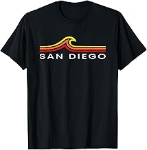 San Diego CA Waves Vintage Mens Womens Girls Boys Souvenir T-Shirt