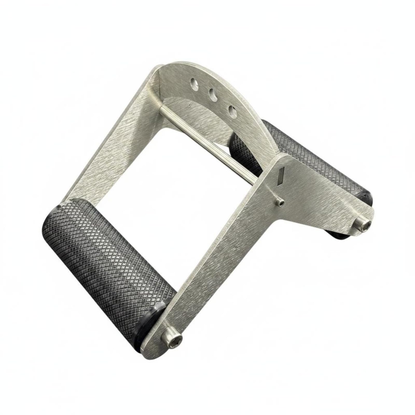 Dispositivo Allenamento Polso Strumento Rinforzo Presa Rotazioni Polso E Pronazione Struttura Acciaio Carico con Dischi 2in Adatto per Preparazione, Maniglia In Plastica Da 6 Cm