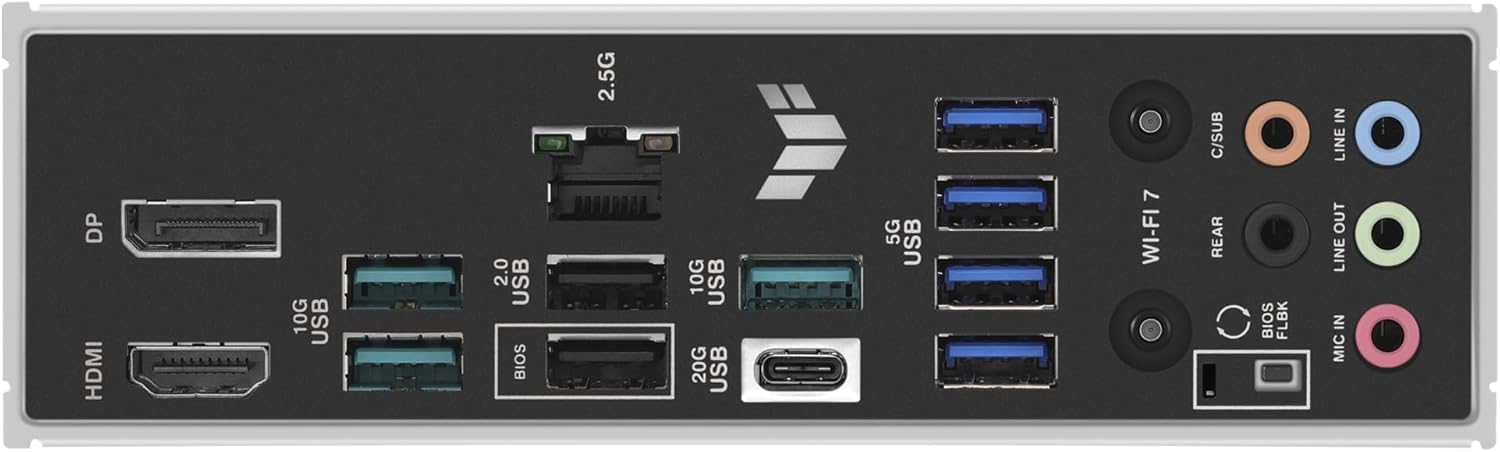 ASUS TUF GAMING B850-PLUS WIFI – Placa base AMD ATX, 14+2+1 etapas de potencia DrMOS 80A, DDR5, PCIe 5.0, 3 ranuras M.2, WiFi 7, Realtek 2.5Gb Ethernet, DisplayPort, HDMI, USB 20Gbps Tipo-C, Aura Sync 10