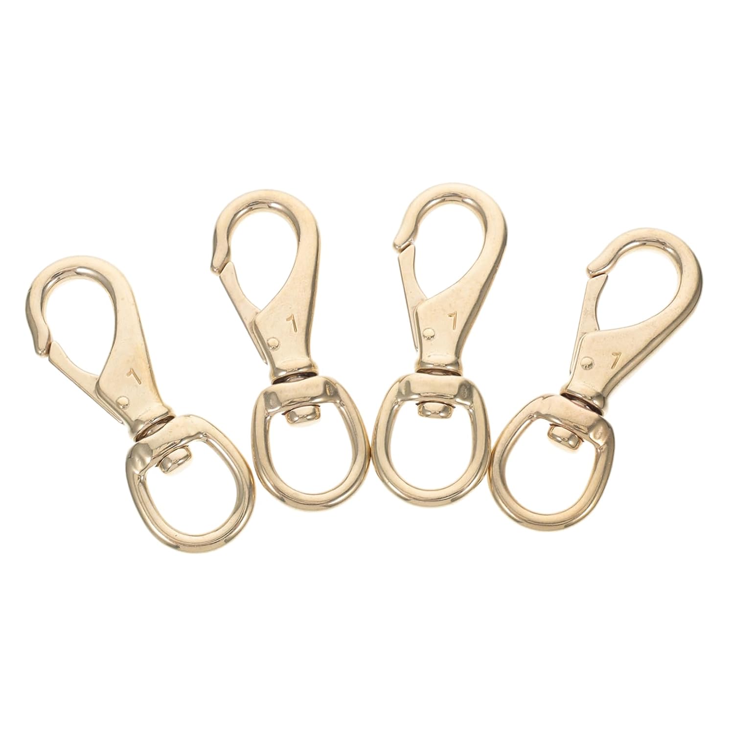 Luxshiny Versatile 4pcs Brass Swivel Snap Hooks Lobster Clasp Keychain Clip for Dog Harnesses