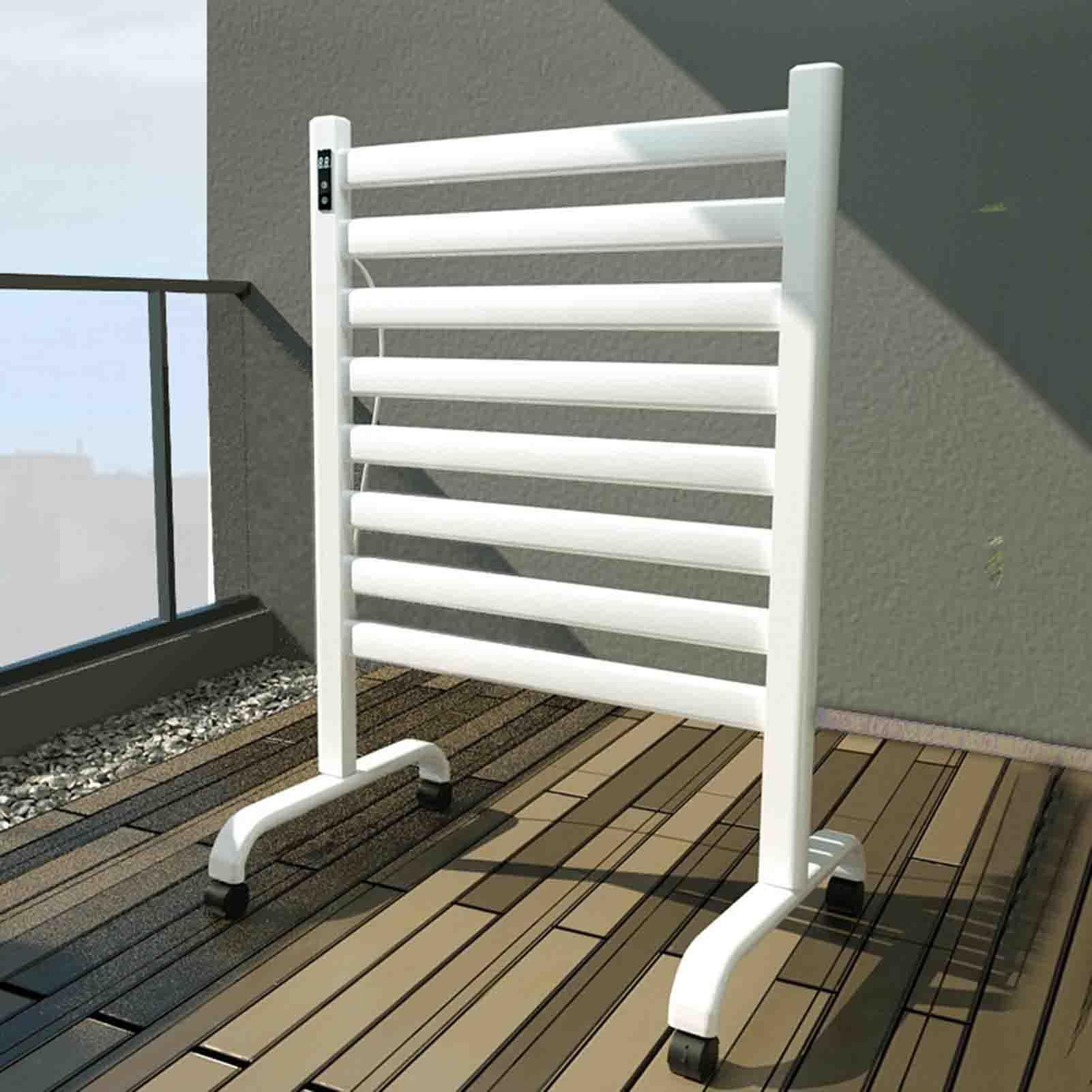 Toallero eléctrico de aluminio con rodillo extraíble y termostato