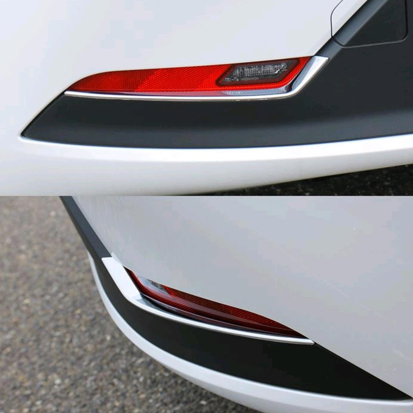 Beautost Fit for Toyota Prius 2023 2024 2025 2026 Rear Fog Light Cover Bezel Trims Chrome