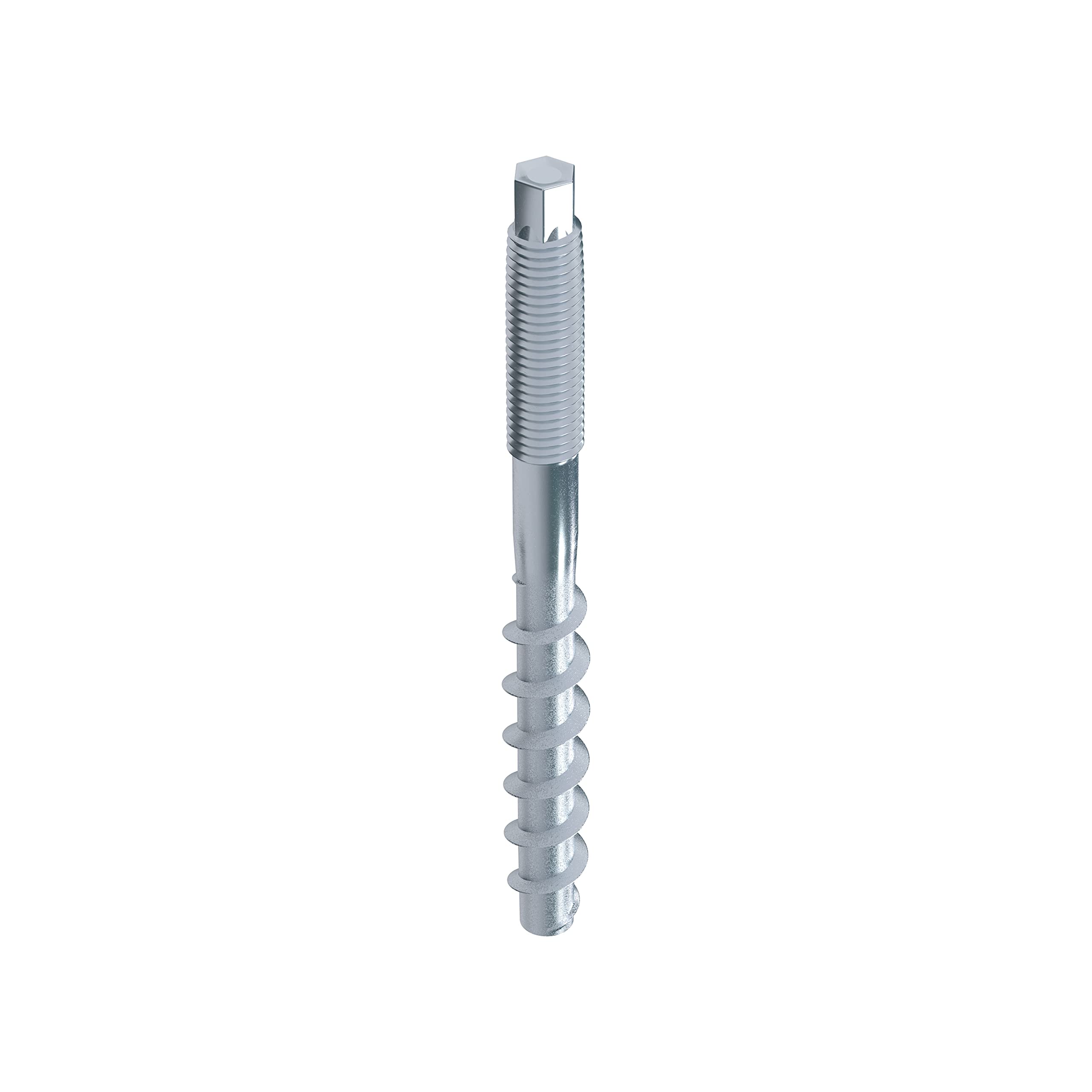TOX Ancoraggio a vite Sumo Max 1 AG A4 10x140 mm, con filettatura di connessione M10, acciaio inox A4 per diverse profondità di installazione, approvato dalle autorità edilizie, 50 pezzi, 041171551