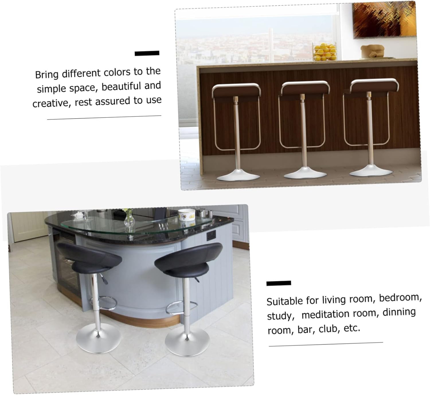 Garneck Round Base Accessories for Bar Chairs and Tables Heavy Duty Chassis for Furniture Compatible DIY Projects and Home Office Use