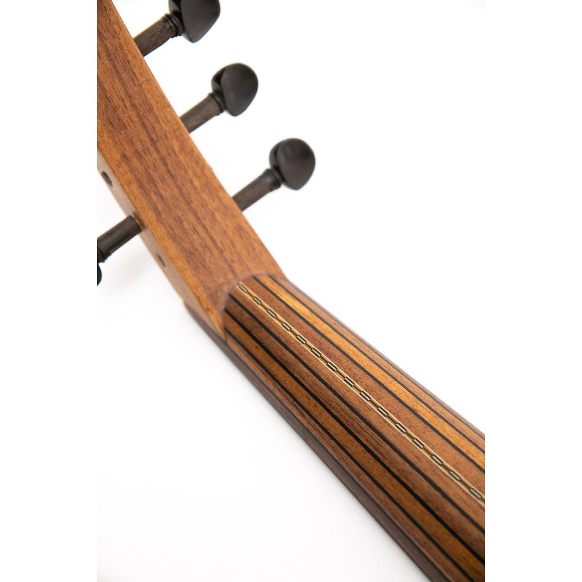 Iraqi Floating Bridge Oud with Cedar top & Selected Walnut wood with Ebony pegs Arabic Oud Soft case & rishas included - Image 6