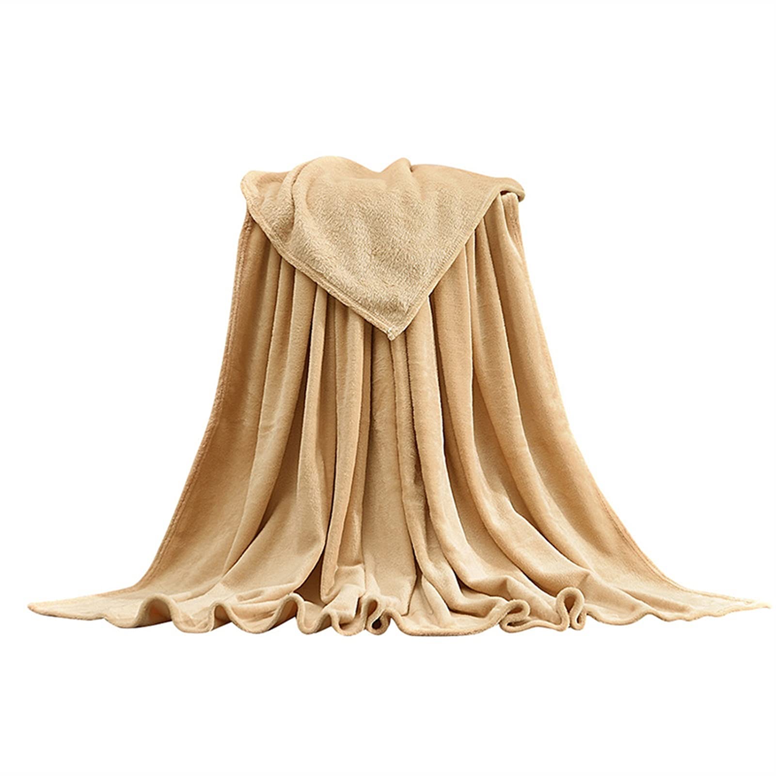 Couverture de lit marron lancers de lit épais et souple 140cm