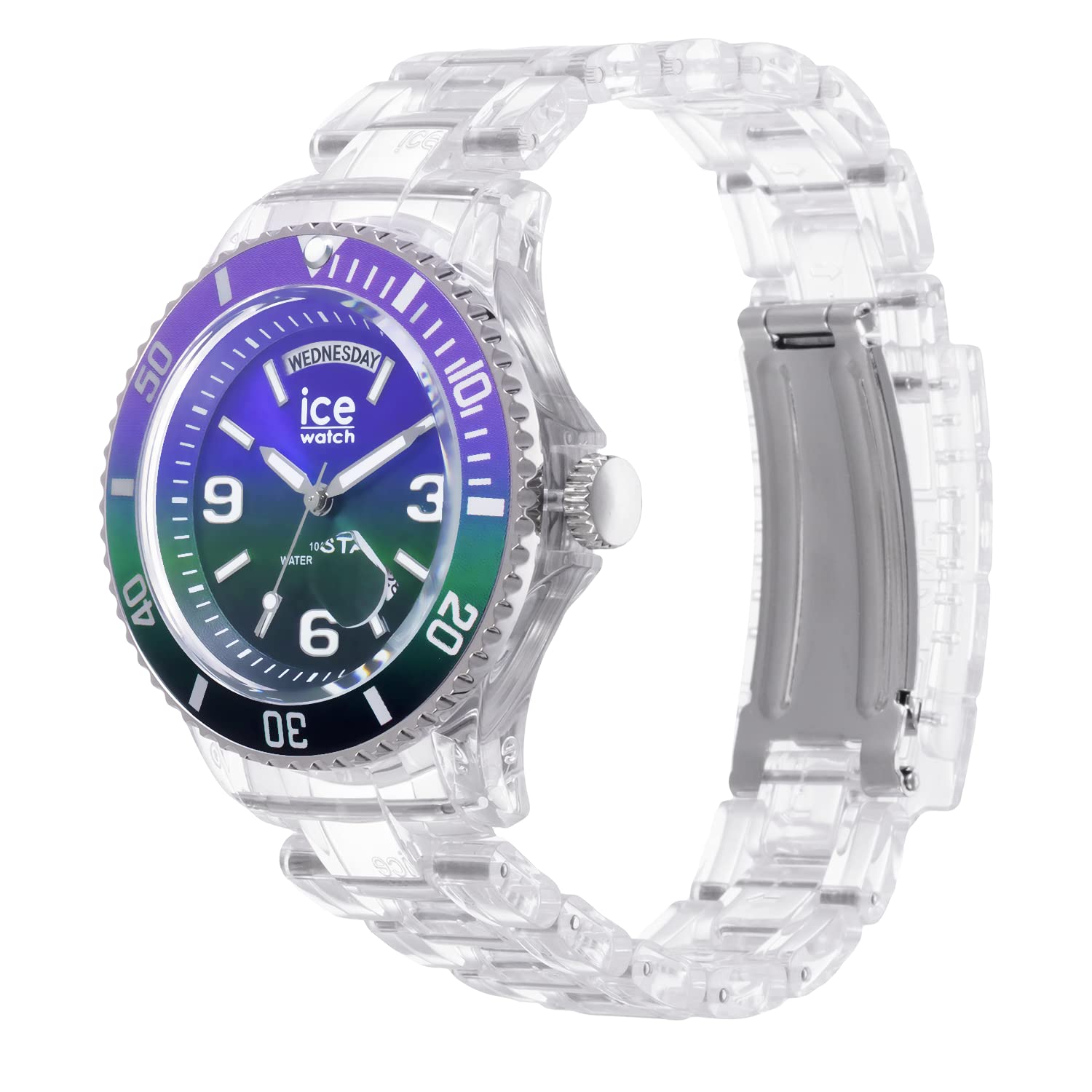 Ice-Watch - ICE clear sunset - Montre multicolore avec bracelet en plastique transparent