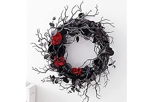 Black Halloween Wreath