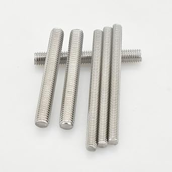 304 Stainless Steel Full Thread Rod, Fasteners Stud Rods for Securing Nuts, M8 Length 30mm to 500mm Threaded Rods 5pcs(M8 x 170MM)