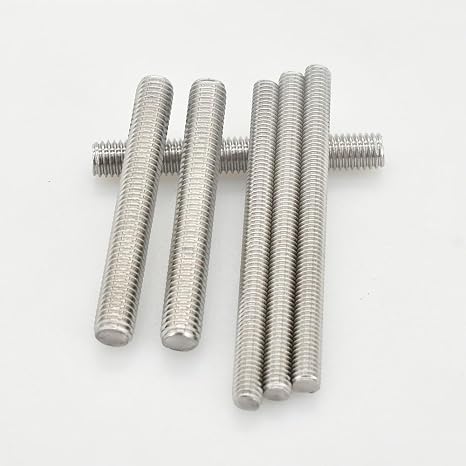 304 Stainless Steel Full Thread Rod, Fasteners Stud Rods for Securing Nuts, M8 Length 30mm to 500mm Threaded Rods 5pcs(M8 x 170MM)